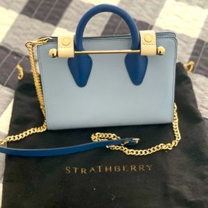 Strathberry Nano Colorblock Leather Tote